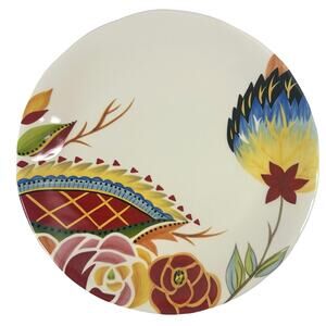 Eva Mendes VIDA Rose Print for ESPANA 8.5 " Round Salad Plate-Excellent to Mint!